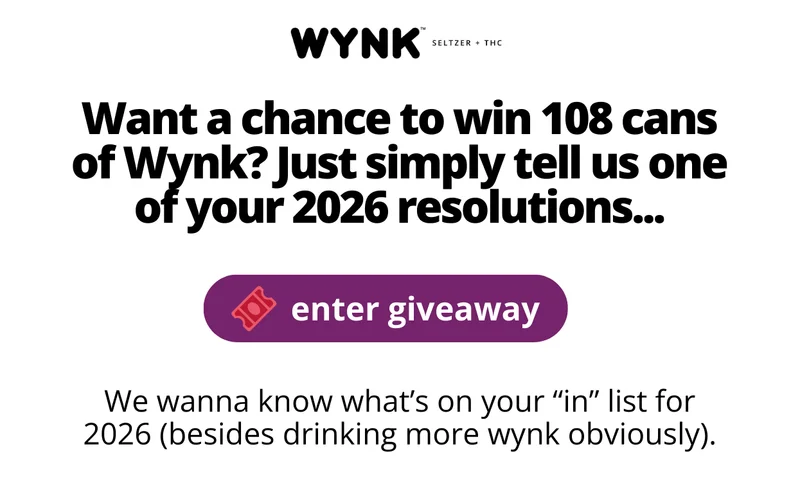Want a chance to win 108 cans of Wynk? [Enter Giveaway]