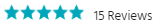5 Stars - 15 Reviews