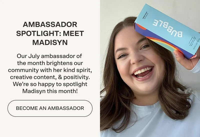 AMBASSADOR SPOTLIGHT: MEET MADISYN Our July ambassador of the month brightens our community with her kind spirit, creative content, & positivity. We’re so happy to spotlight Madisyn this month!