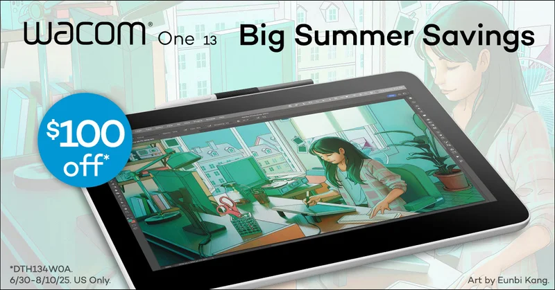 Save $100 on Wacom One 13