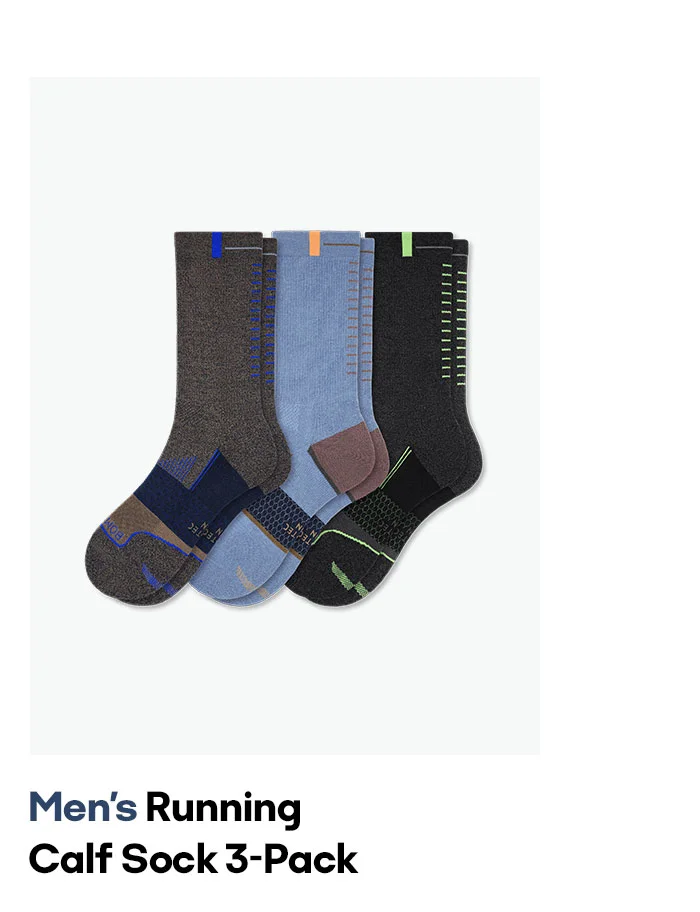 Men's Running Calf Sock 3-Pack