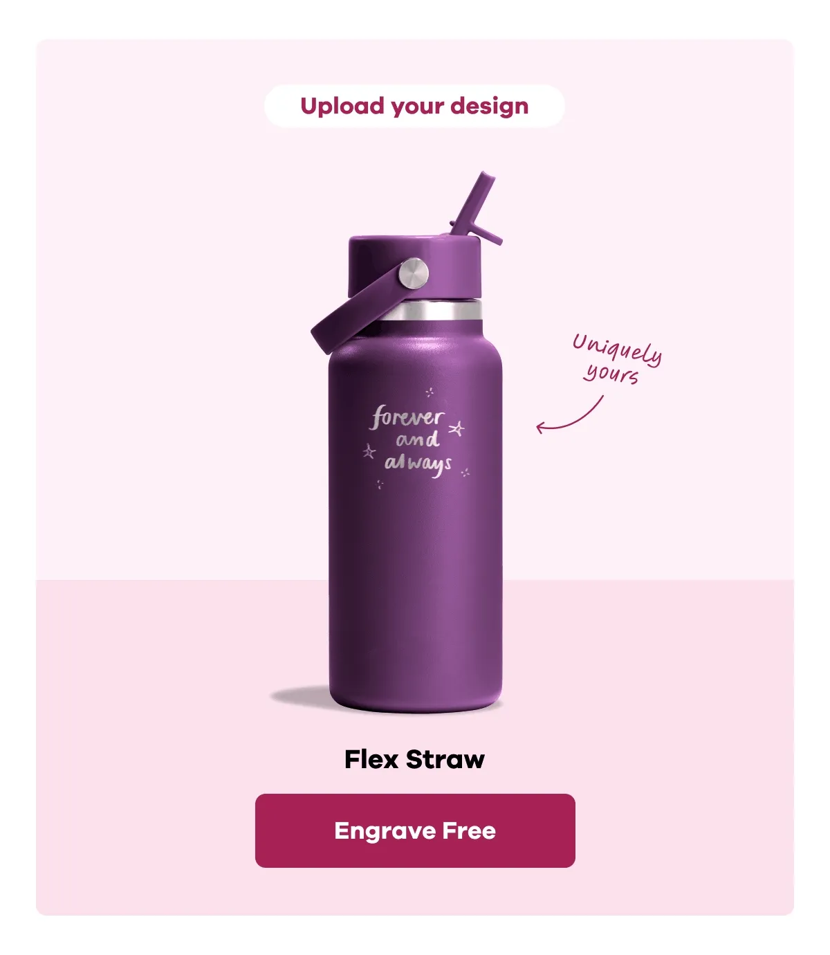 Upload your design. Engrave custom text. Choose a graphic. | Engrave Free