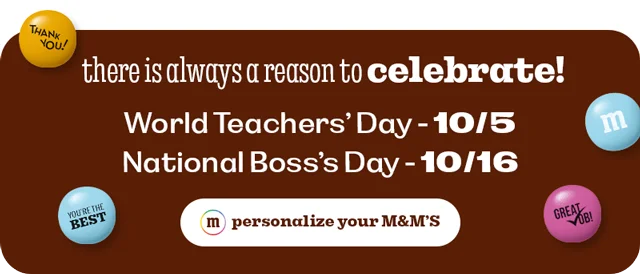 PERSONALIZE YOUR M&M'S