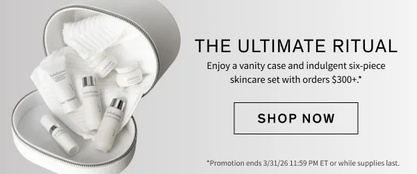 6-piece skincare set with $300+ orders