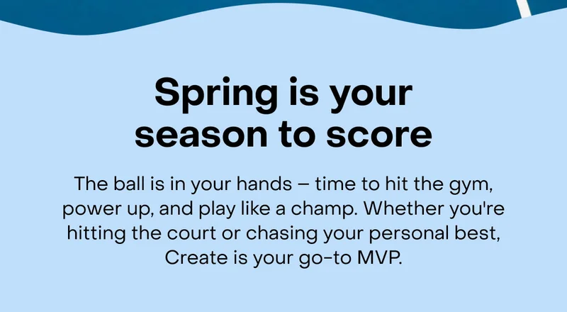 Spring is your season to score
