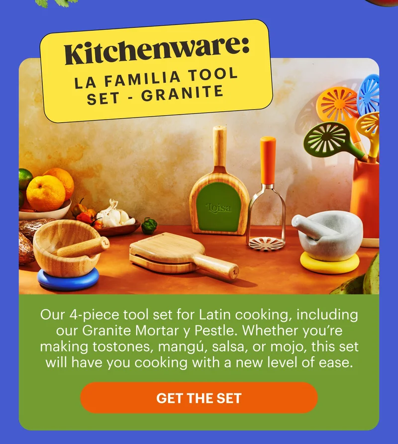 Kitchenware: La Familia Tool Set - Granite  GET THE SET