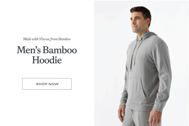 Men's Bamboo Hoodie Shop Now