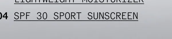 SPF 30 Sport Sunscreen