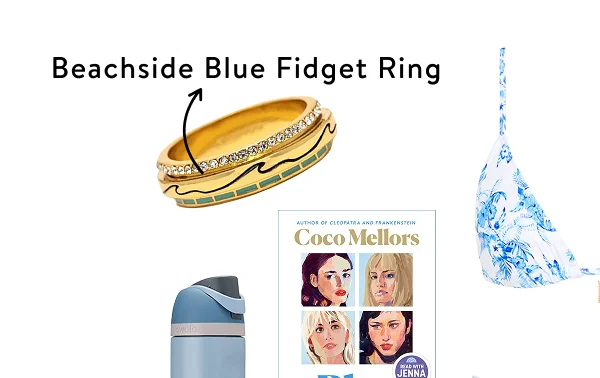 Beachside Blue Fidget Ring