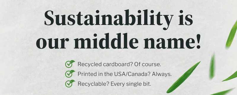 Sustainability is Our Middle Name!