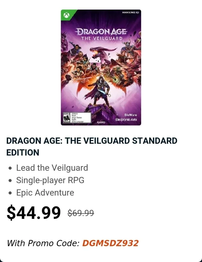 DRAGON AGE: THE VEILGUARD STANDARD EDITION