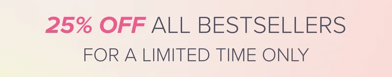 25% off all bestsellers!