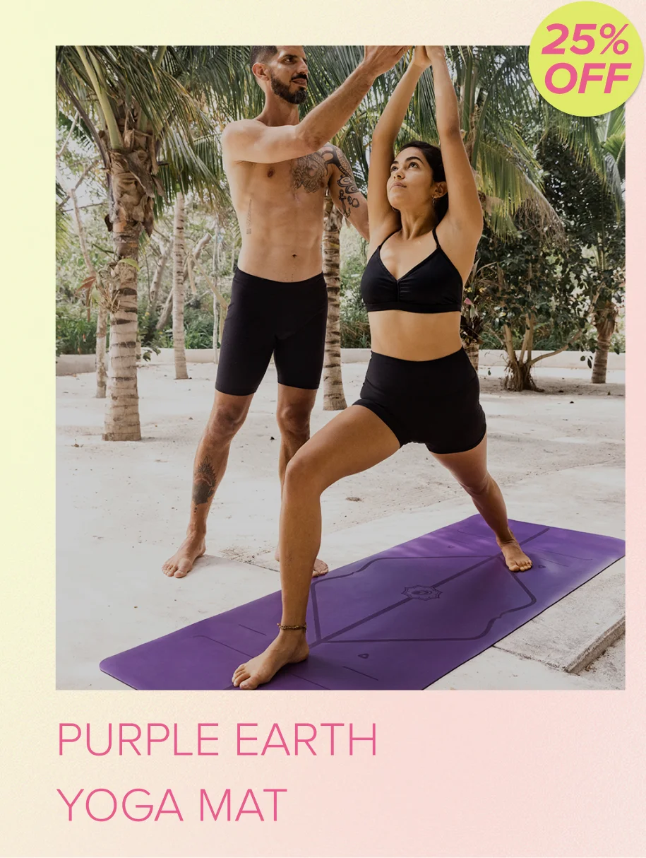 Purple Earth Yoga Mat