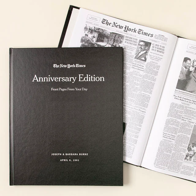 New York Times Custom Anniversary Book