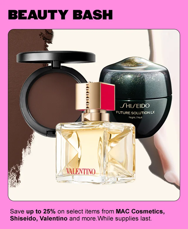 An assortment of makeup, skin care and fragrance products for Beauty Bash.