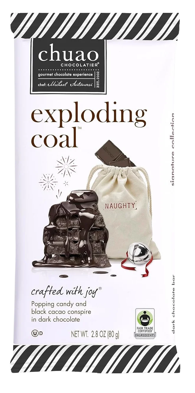 Image of Chuao Exploding Coal Chocolate Bar