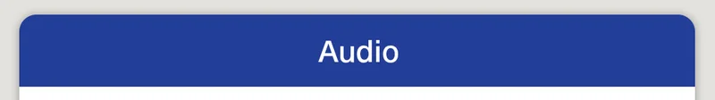 Audio