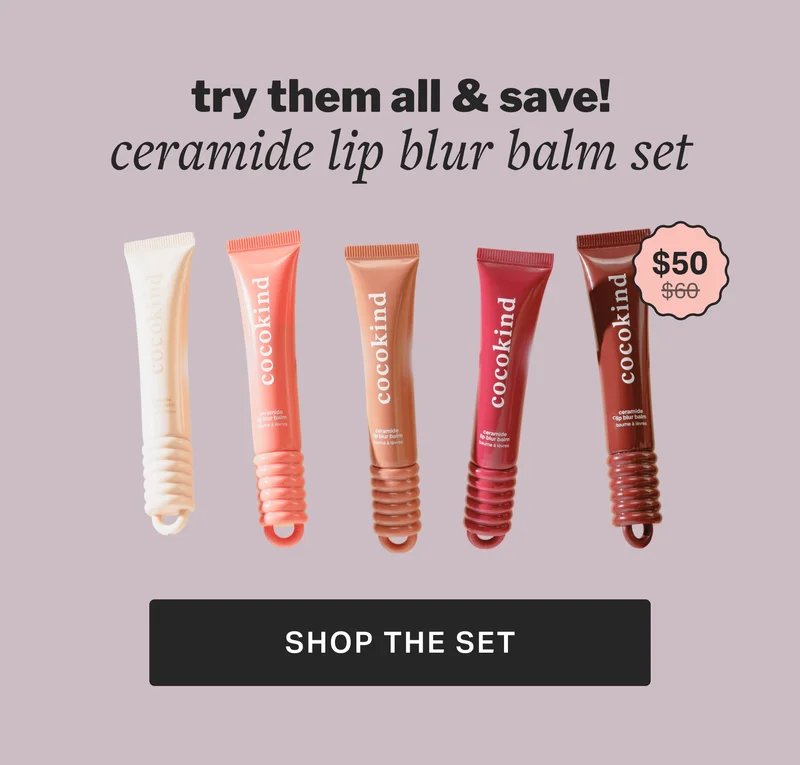 try them all & save!  ceramide lip blur balm set