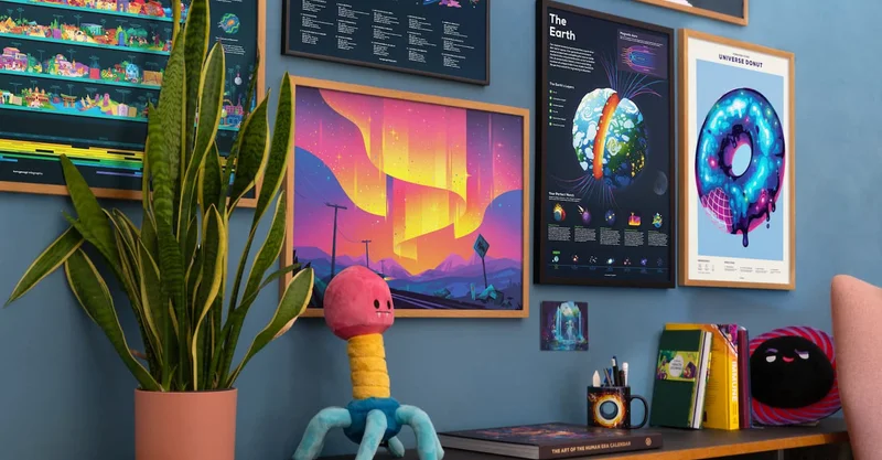 kurzgesagt Shop Wall of Favorites