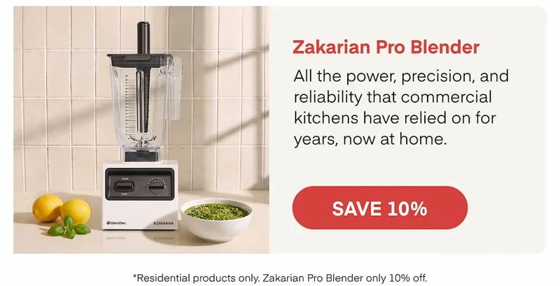 Zakarian Pro Blender—10% Off
