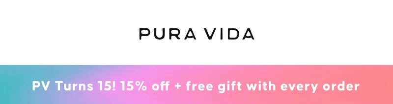 PV Turns 15! 15% off + free gift with every order