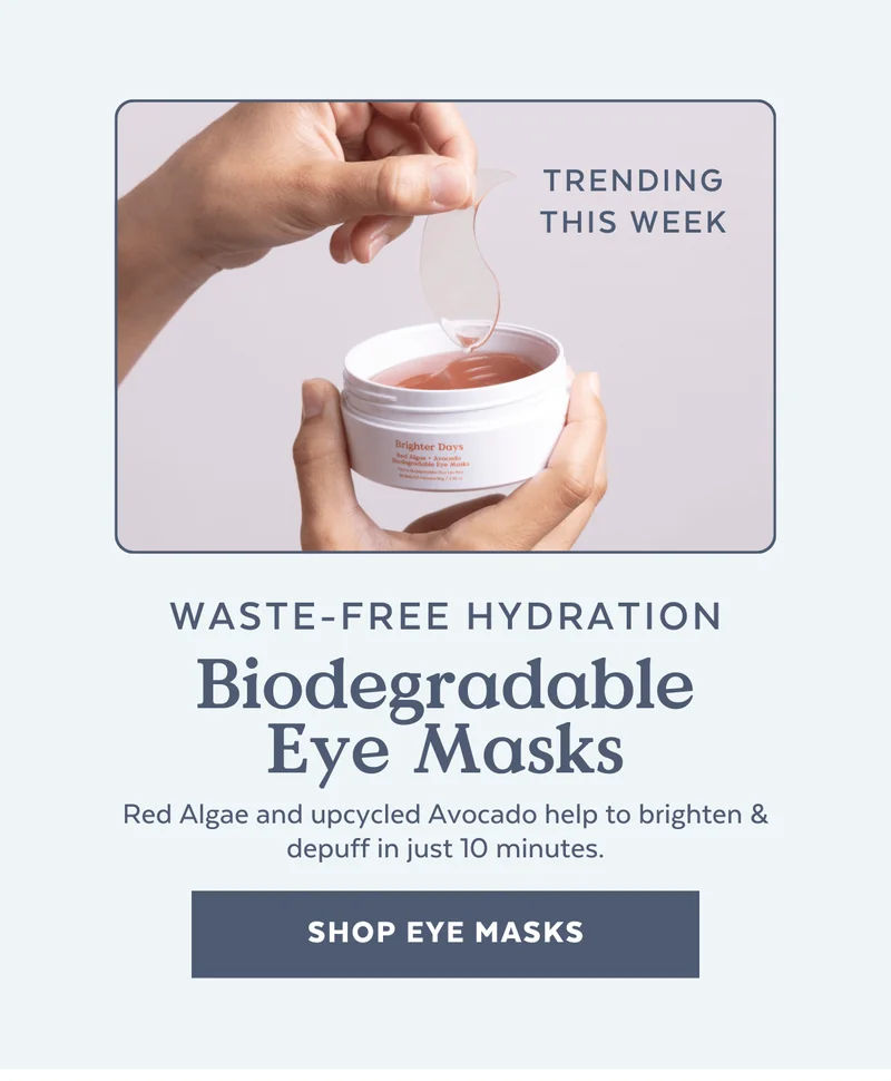 Brighter Days Red Algae + Avocado Biodegradable Eye Masks