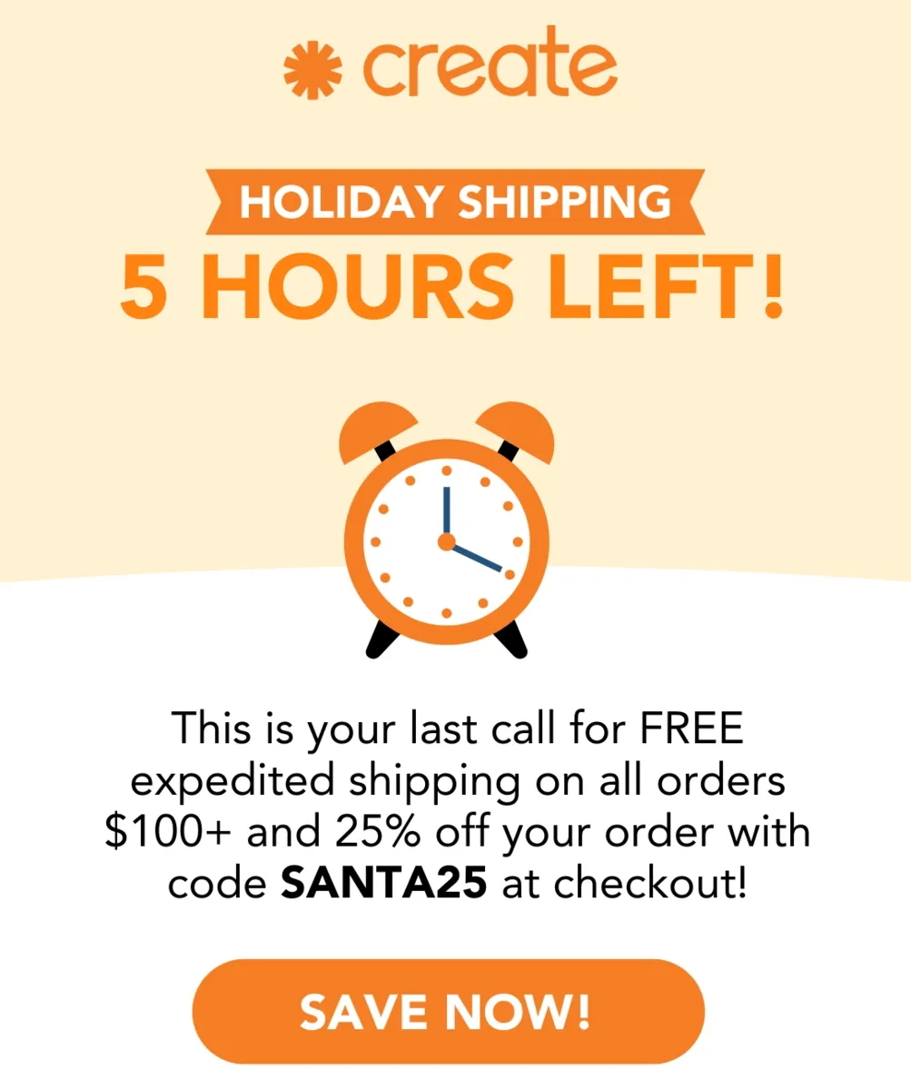Shipping Ends Tonight