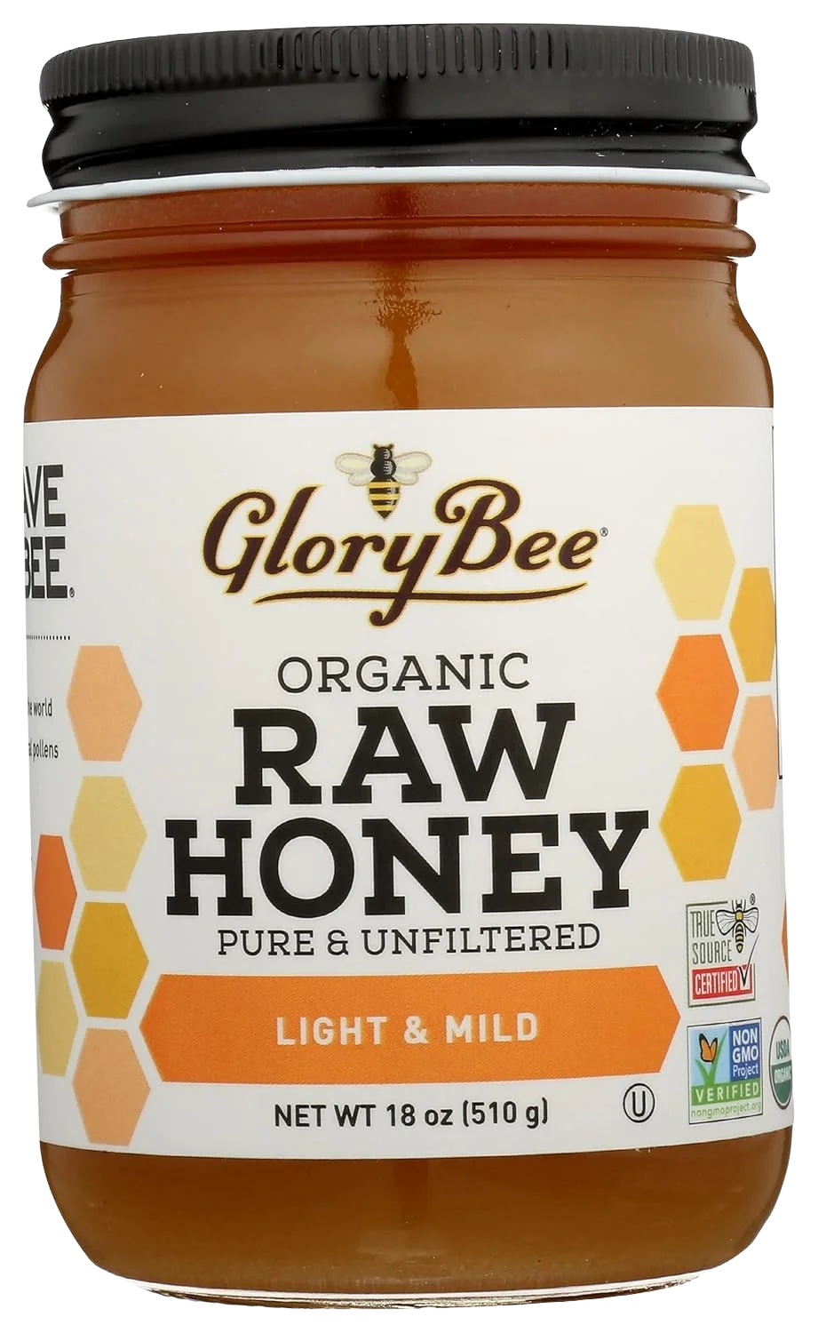 Image of GloryBee Light & Mild Organic Raw Honey