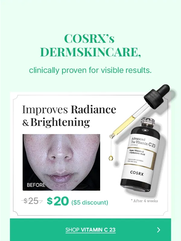 improves radiance & brightening