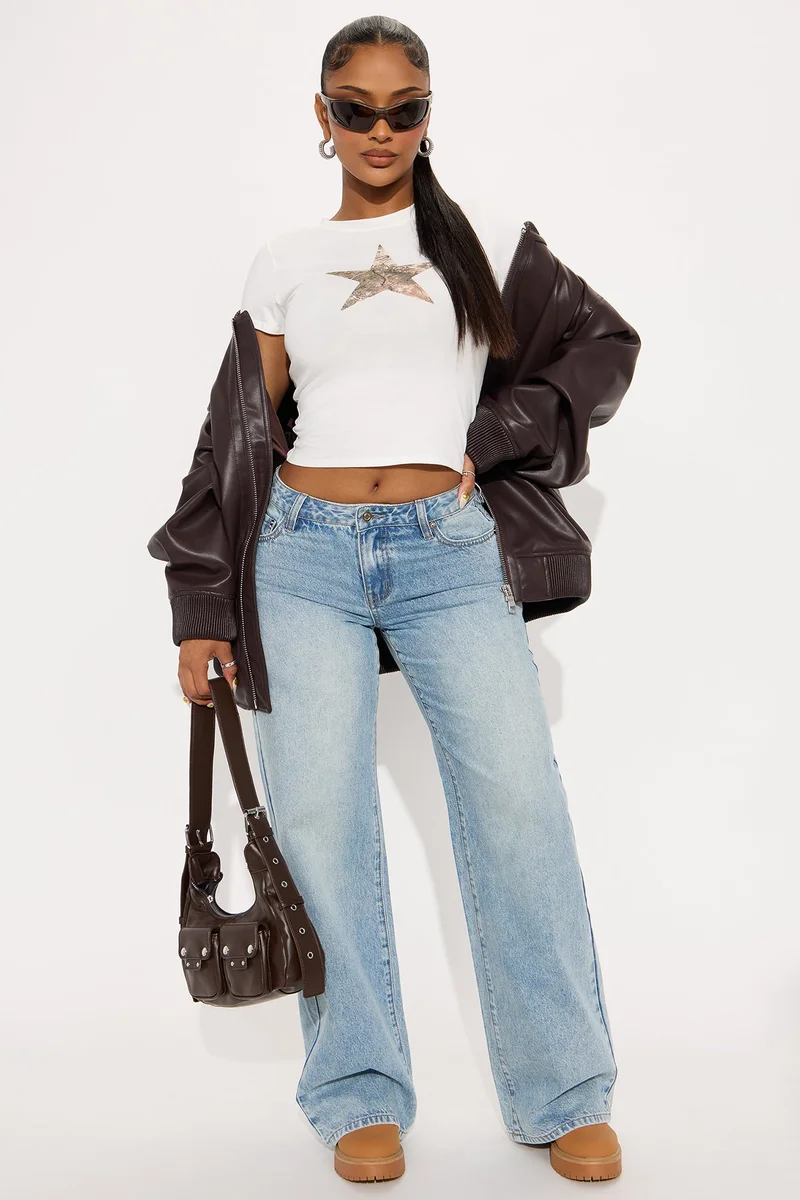 Image of Westside Low Rise Wide Leg Jean - Light Wash