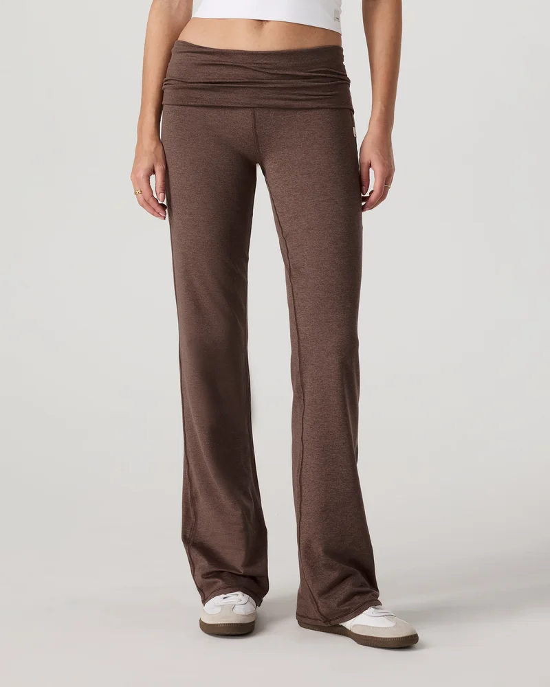 Image of Halo Foldover Pant | Chocolate Milk Heather