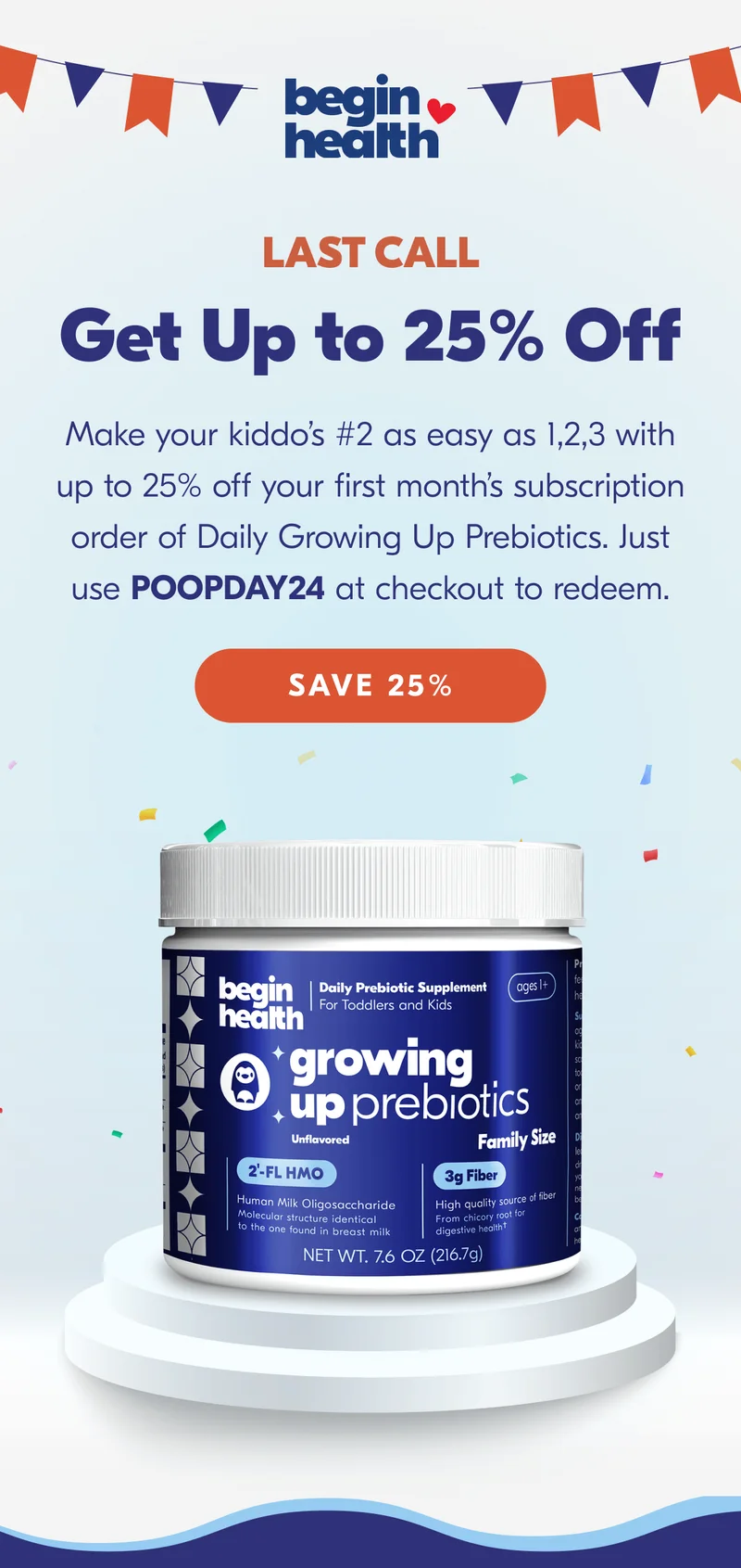 Use code POOPDAY24 at checkout to get 25% off your first months subscription of GUP!