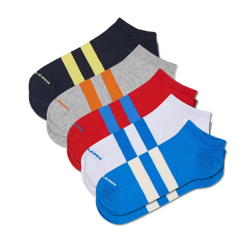 5-Pack Solid Low Sneaker Socks