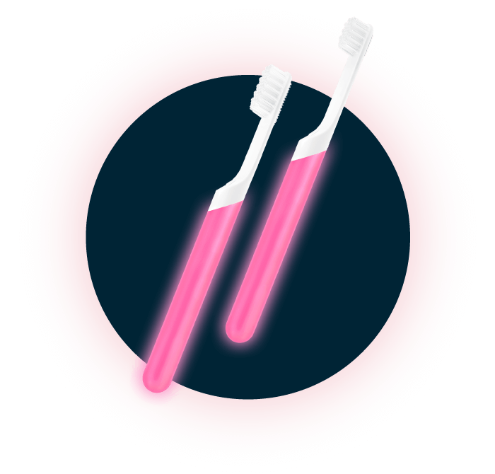 Glow in the dark brush