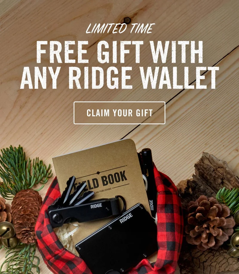 Limited Time: Claim Your Free Gift With Any Ridge Wallet