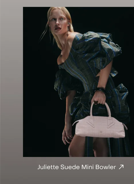 Juliette Suede Mini Bowler