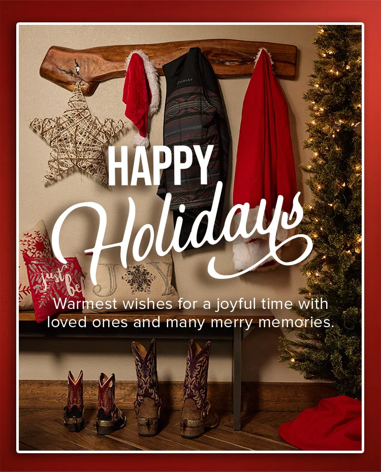 HAPPY HOLIDAYS. Warmest wishes for a joyful time with loved ones and many merry memories.