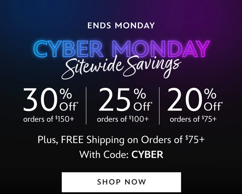 Cyber Monday | Starts Now