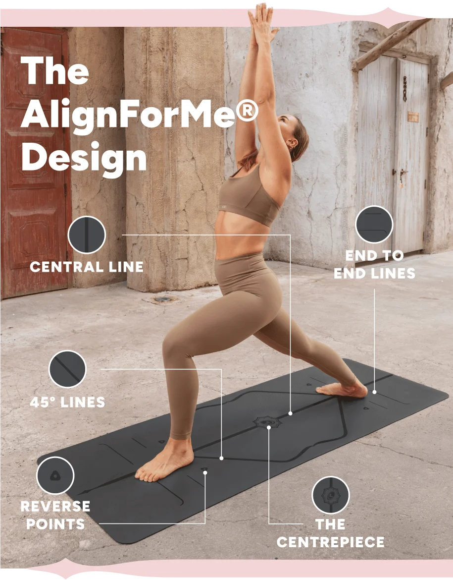 The AlignForMe® Design – Central line, end to end lines, 45° lines, Reverse points, The centrepiece
