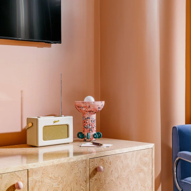 Radio and lamp