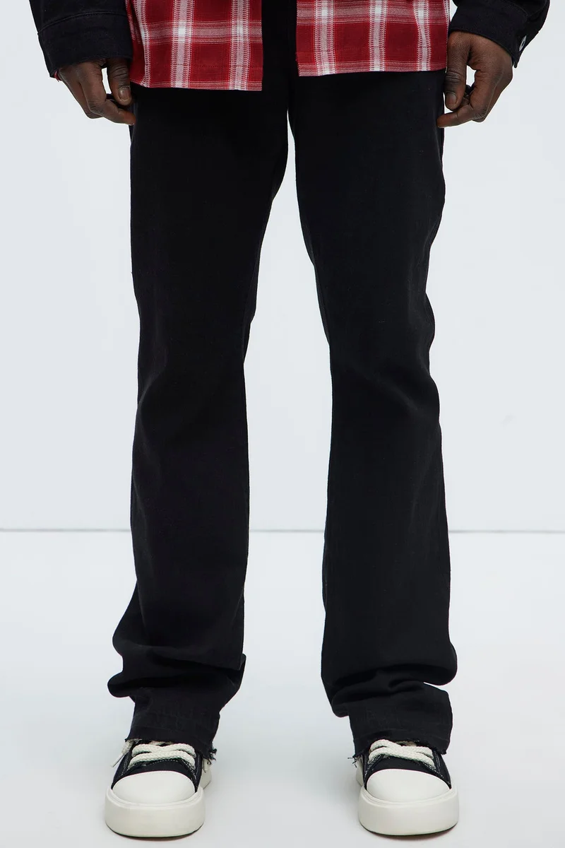Image of Cornell Stacked Skinny Flare Jeans - Black