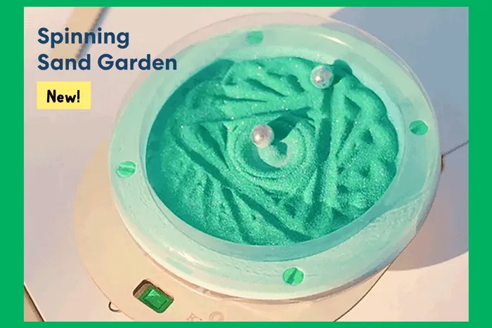 Spinning Sand Garden: build and wire your own rotating sand garden. Start your Kiwi Crate subscription with this project! Spinning Sand Garden: build and wire your own rotating sand garden. Start your Kiwi Crate subscription with this project!