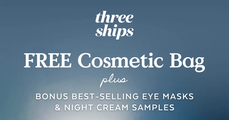 FREE Cosmetic Bag plus Bonus Best-Selling Eye Masks & Night Cream Samples