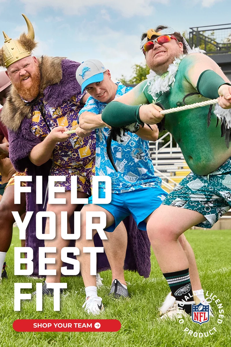 FIELD YOUR BEST FIT: The NFL By Chubbies Collection