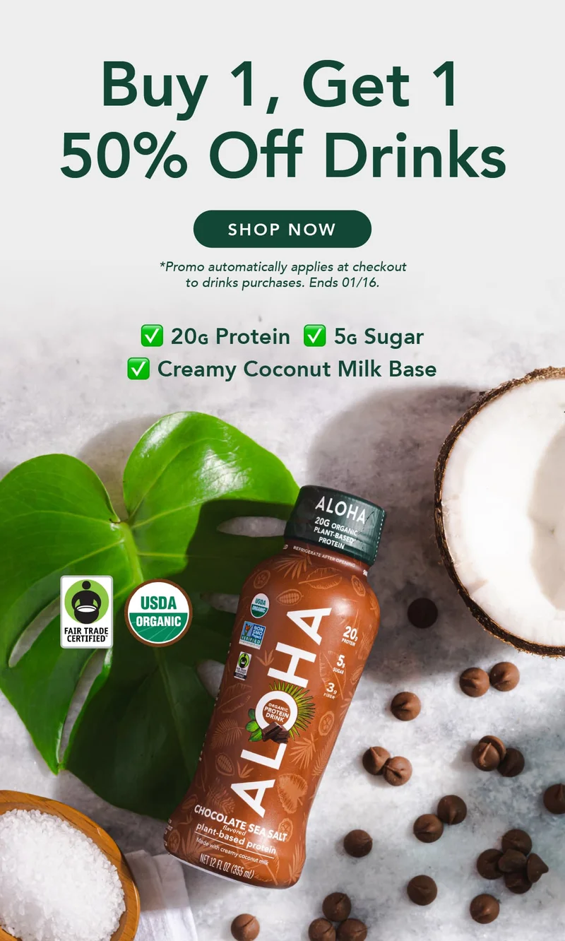 Buy 1, Get 1 50% off drinks! Shop now! Promo automatically applies at checkout. Ends 01/16.