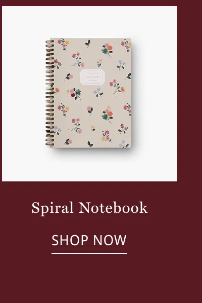 Ditsy Dahlia Spiral Notebook