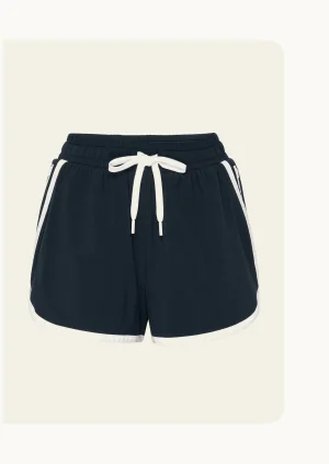 Stretch Woven The Course 2.5" Short in Nocturnal Navy/True White