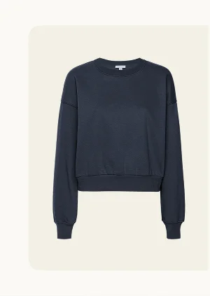 LuxeFleece Crewneck Sweatshirt in Nocturnal Navy