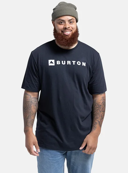 Burton Horizontal Mountain T-Shirt in True Black