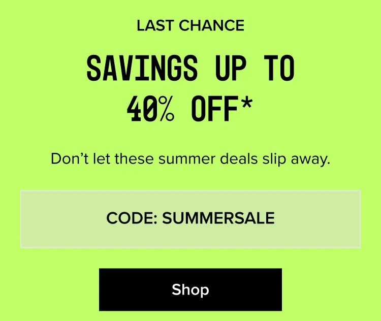 Shop - CODE: SUMMERSALE